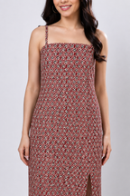 Khadi Block Print Midi Dress
