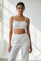 100% Handwoven Cotton Ruffled Co-rd Set