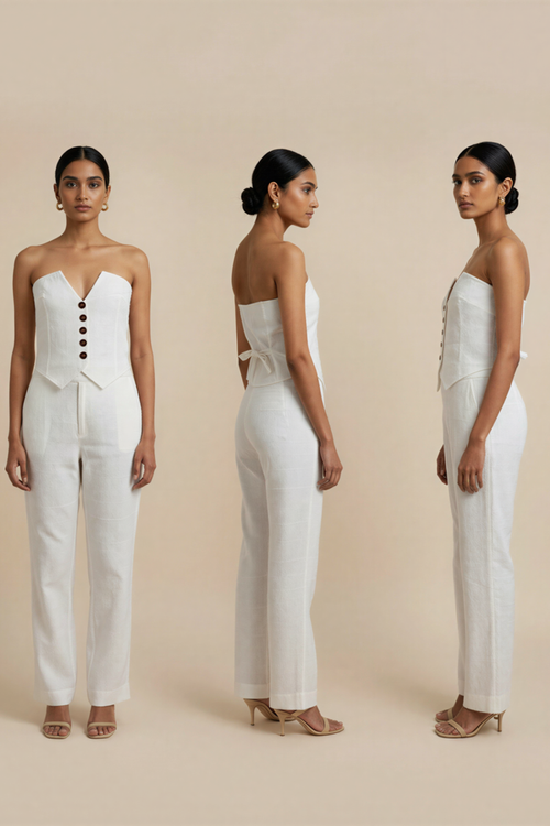 100% Handwoven Cotton A Line Pants
