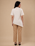 100% handwoven Asymmetric top