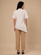 100% handwoven Asymmetric top