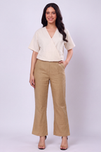 100%Handwoven V-Neck Top