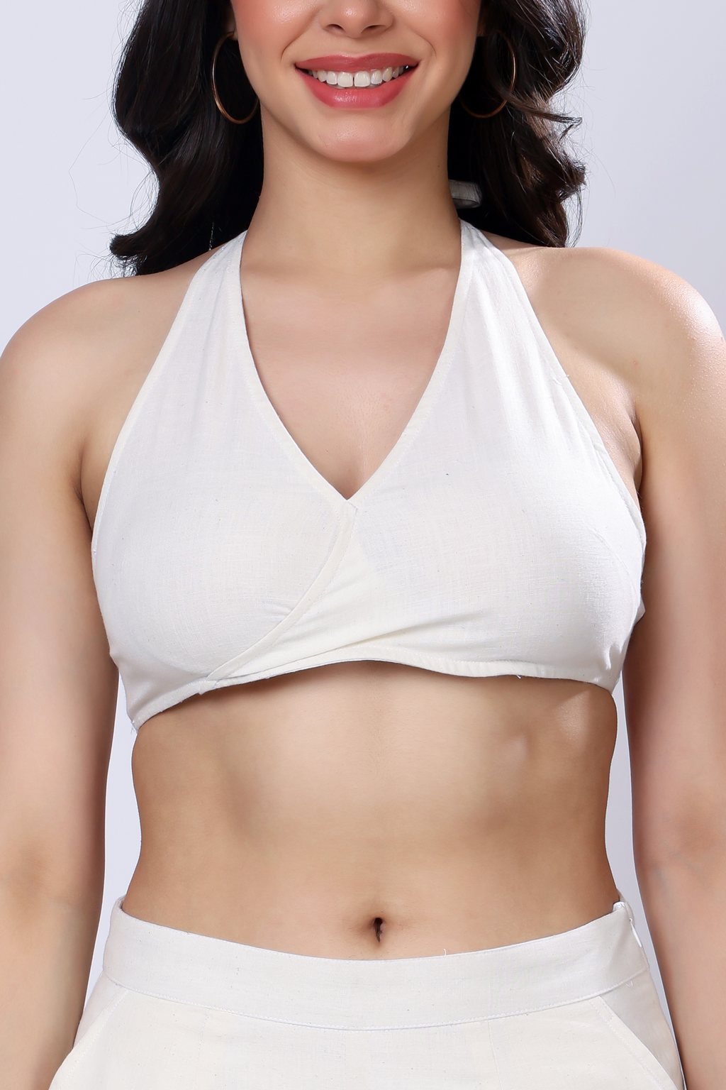 100% Handwoven Cotton Tie-Back Top