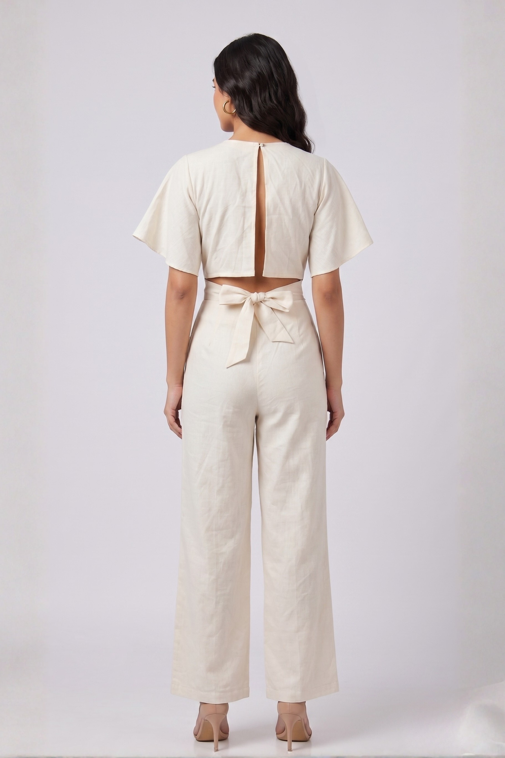 Ivory Breeze 100% Khadi Jumpsuit