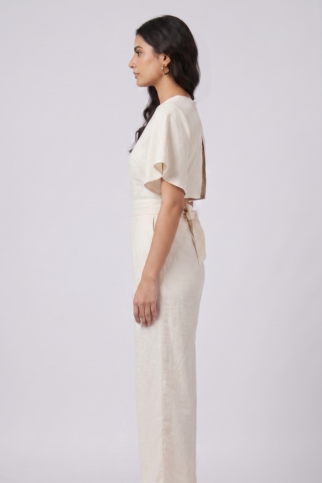 Ivory Breeze 100% Khadi Jumpsuit