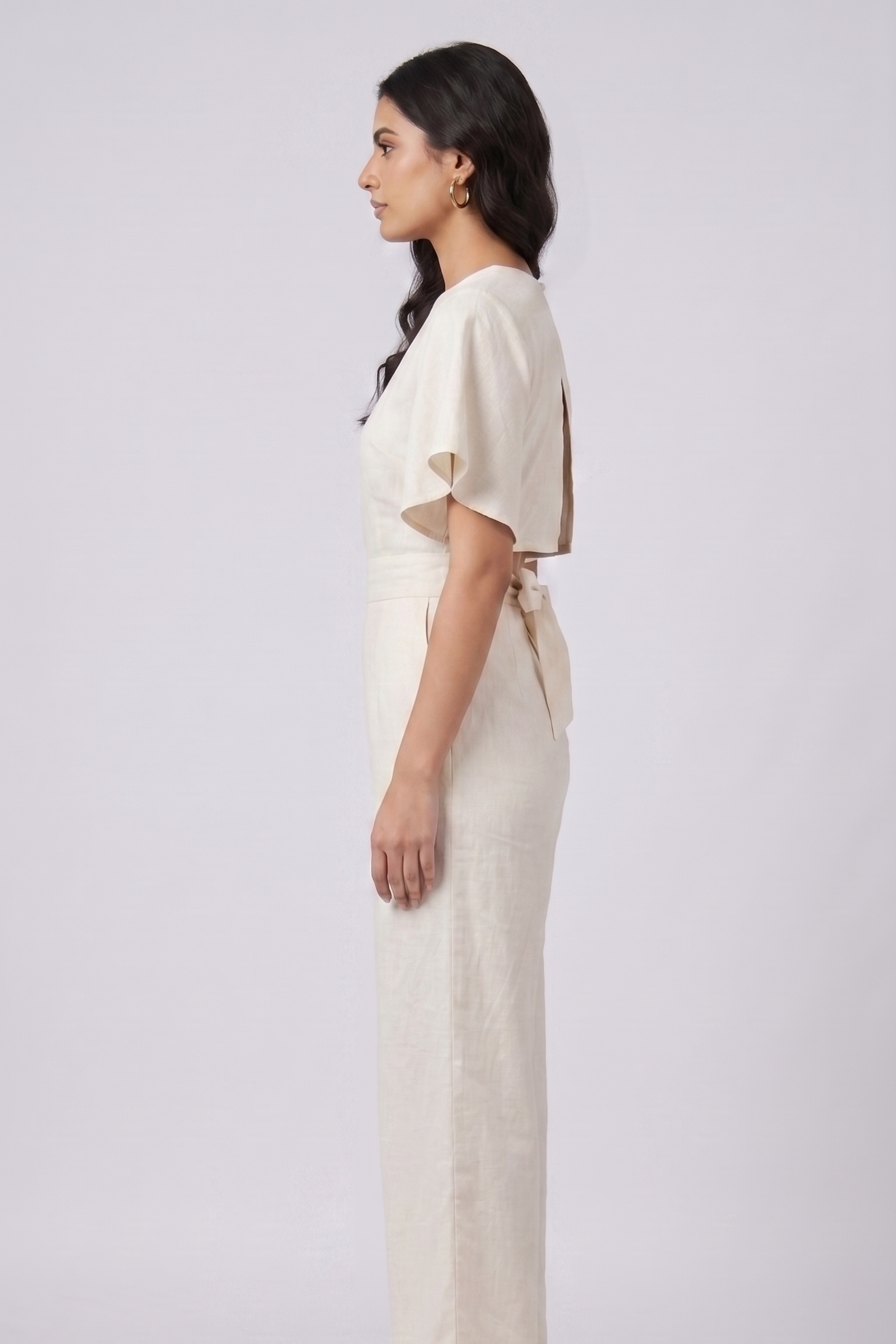 Ivory Breeze 100% Khadi Jumpsuit