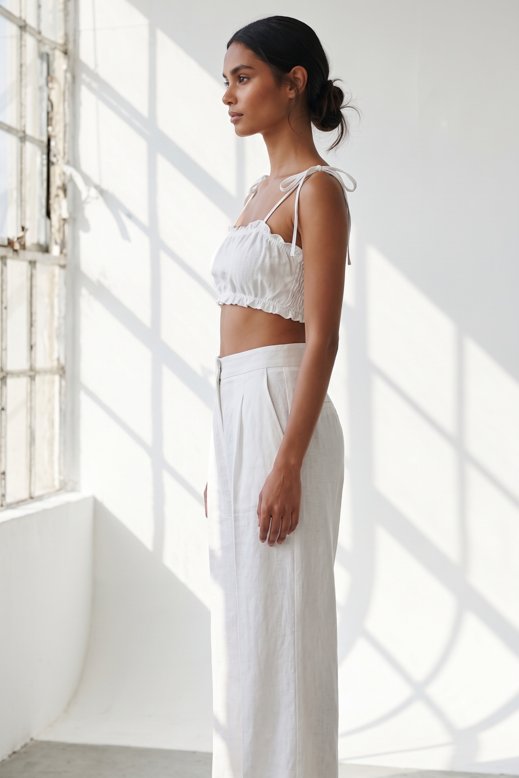 100% Handwoven Cotton Ruffled Co-rd Set