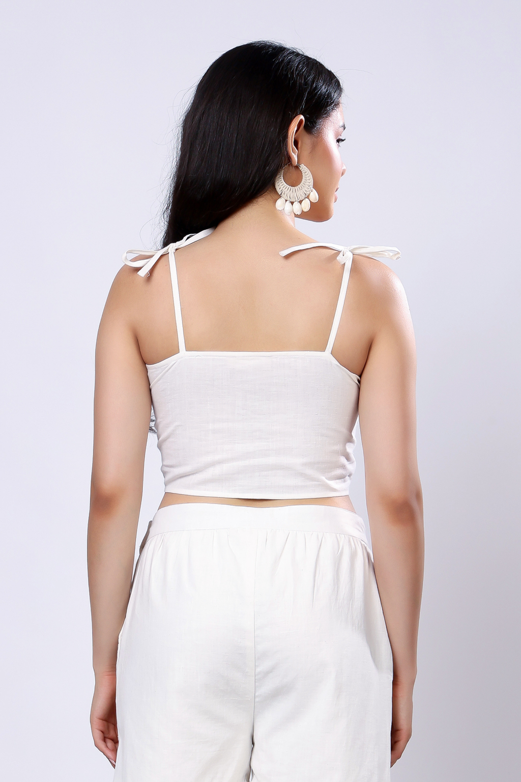 100% Handwoven Cotton Ruched Top