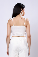 100% Handwoven Cotton Ruched Top