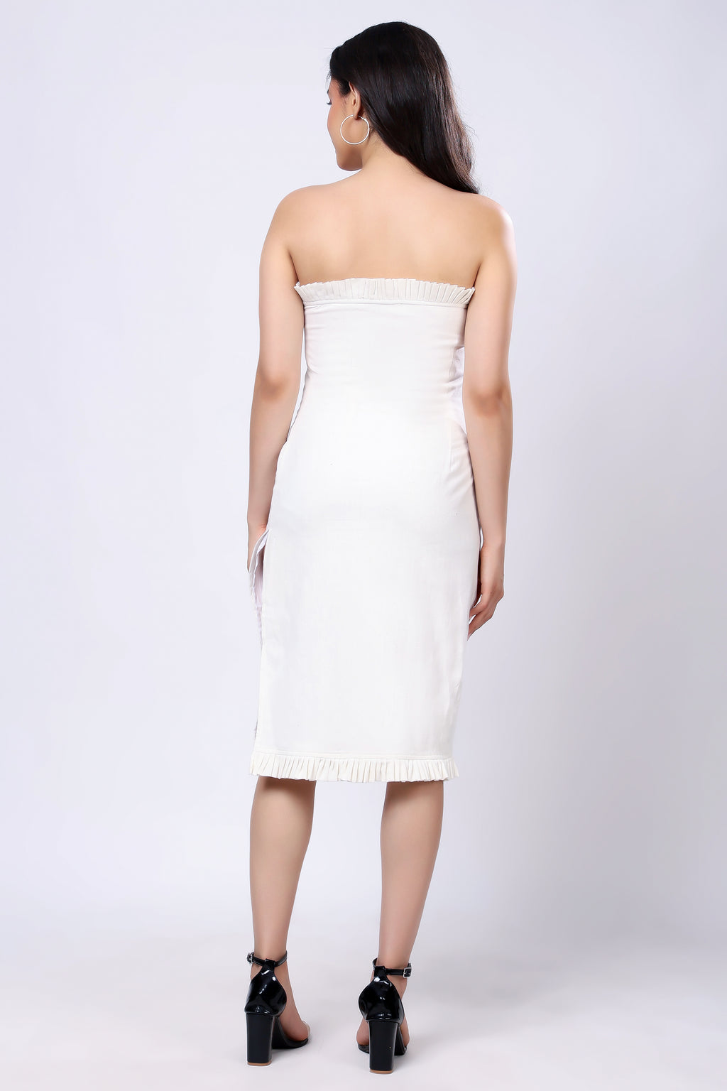100% Handwoven Cotton Off Shoulder Dress