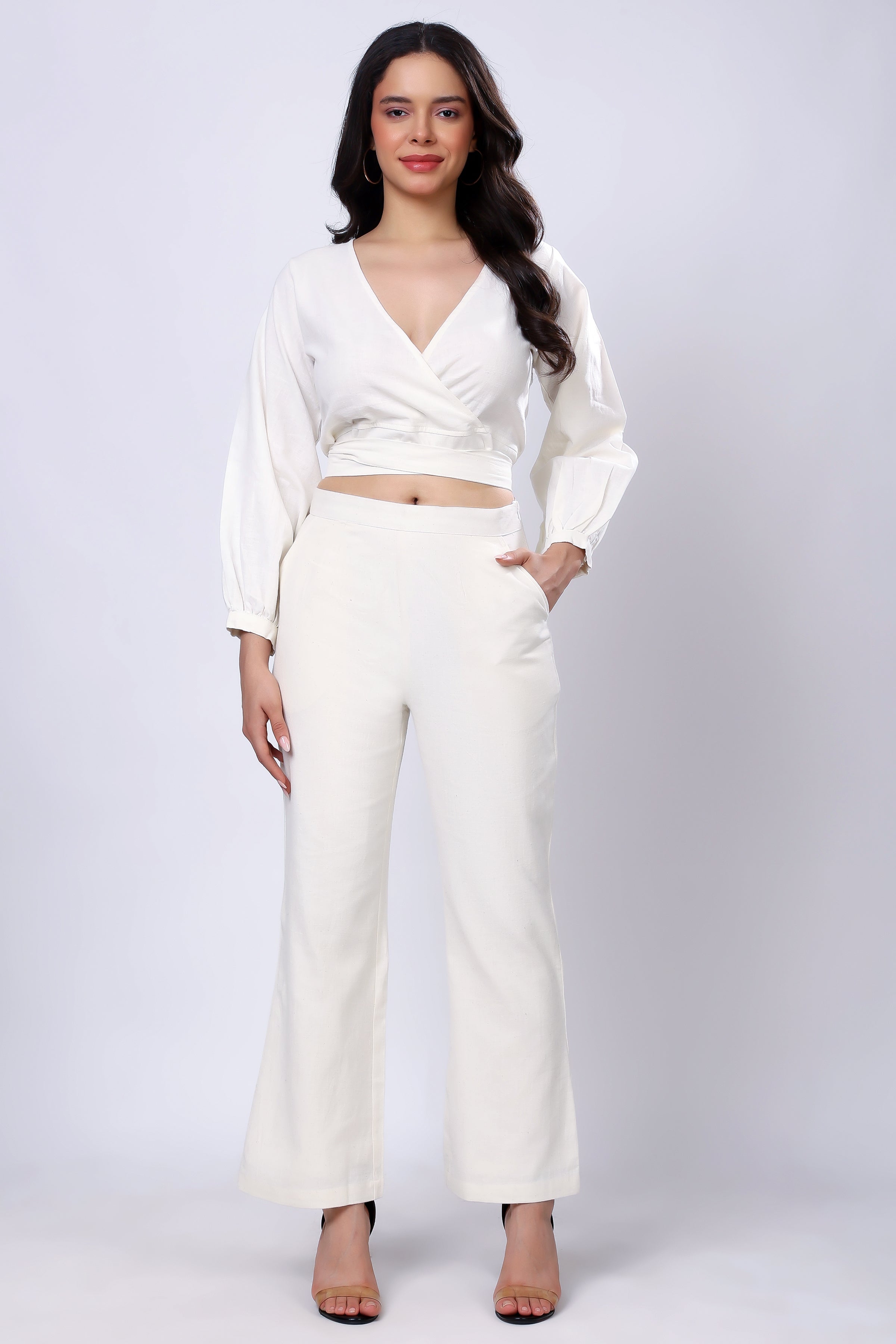 100% Handwoven Cotton Wrapped Top