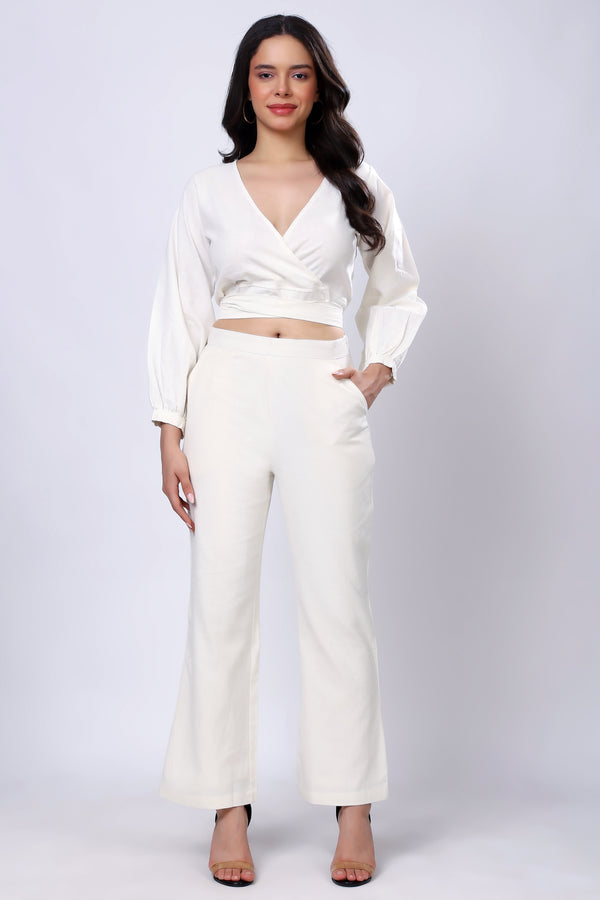 100% Handwoven Cotton Wrapped Top