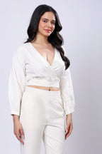 100% Handwoven Cotton Wrapped Top