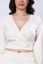 100% Handwoven Cotton Wrapped Top