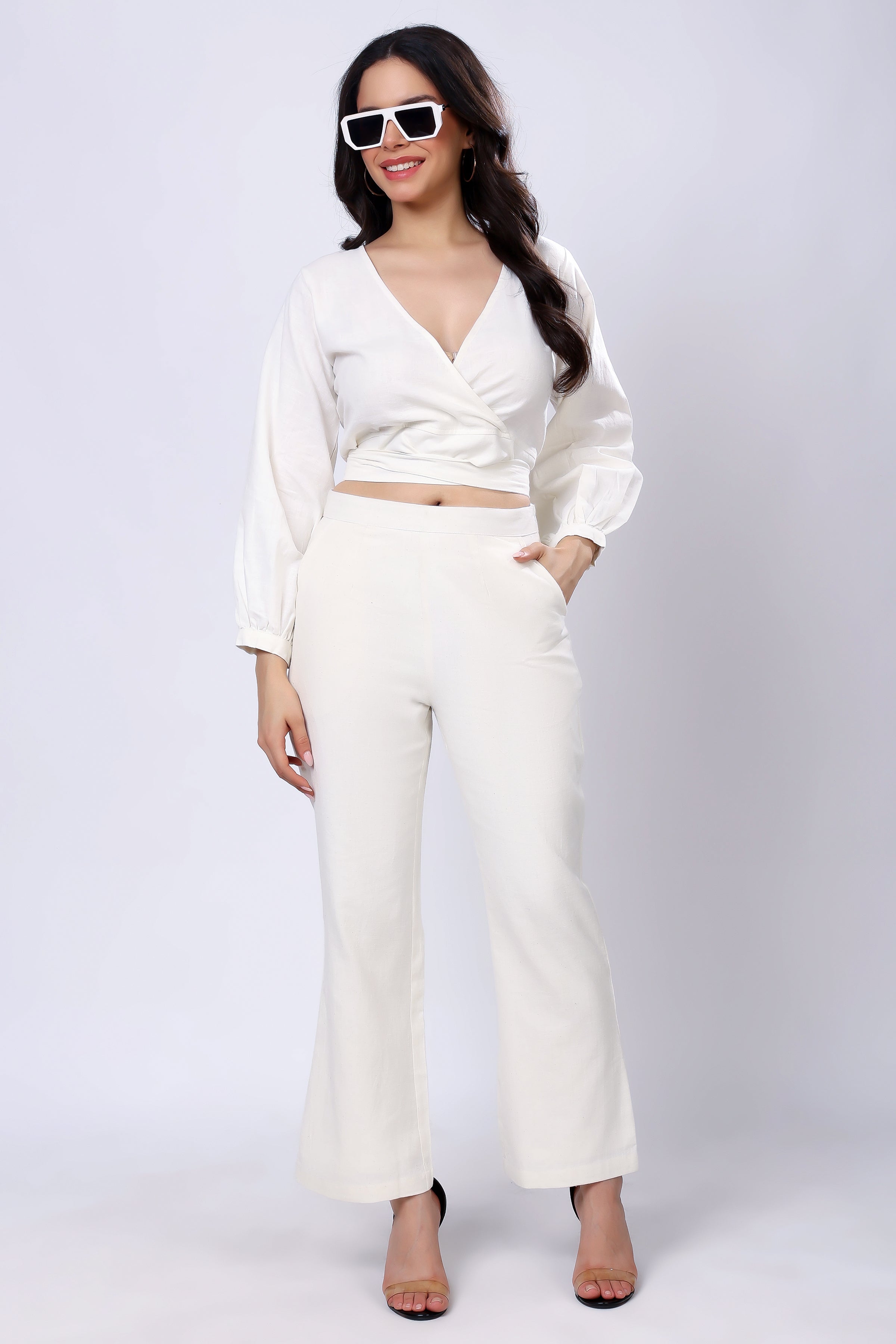 100% Handwoven Cotton Wrapped Top