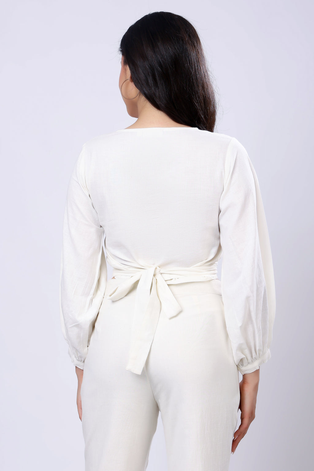 100% Handwoven Cotton Wrapped Top