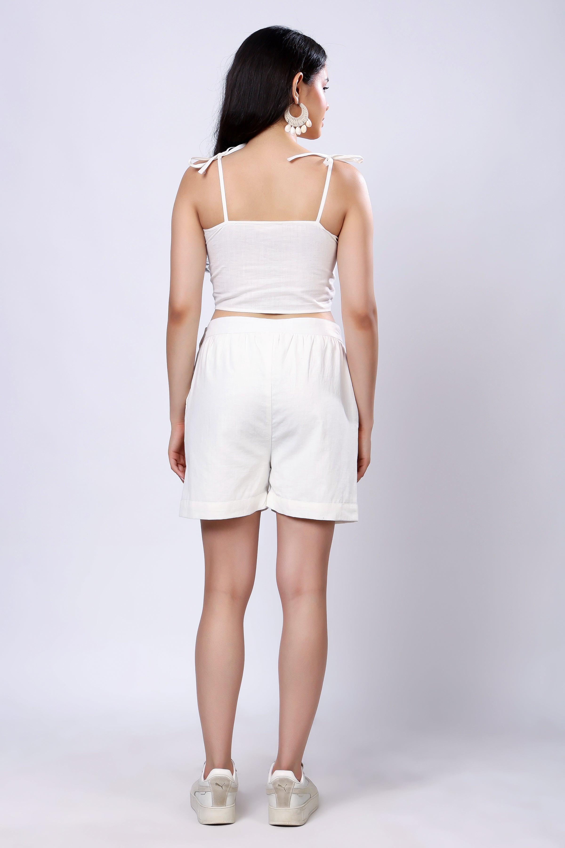 100% Handwoven Cotton Ruched Set