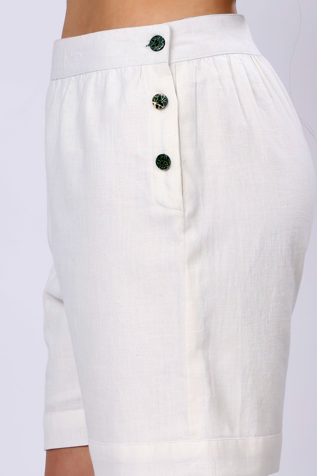 100% Handwoven Cotton Ruched Set