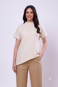 100% handwoven Asymmetric top