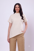 100% handwoven Asymmetric top