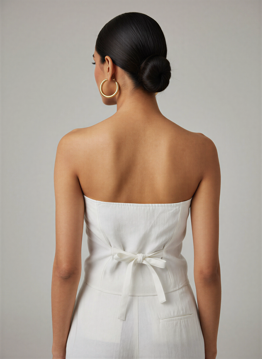 100% Handwoven Cotton Off-Shoulder Waist Coat