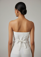 100% Handwoven Cotton Off-Shoulder Waist Coat